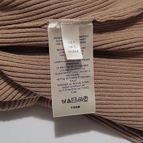 Anthropologie Mock Neck Ribbed Midi Dress - Picture 6 of 10